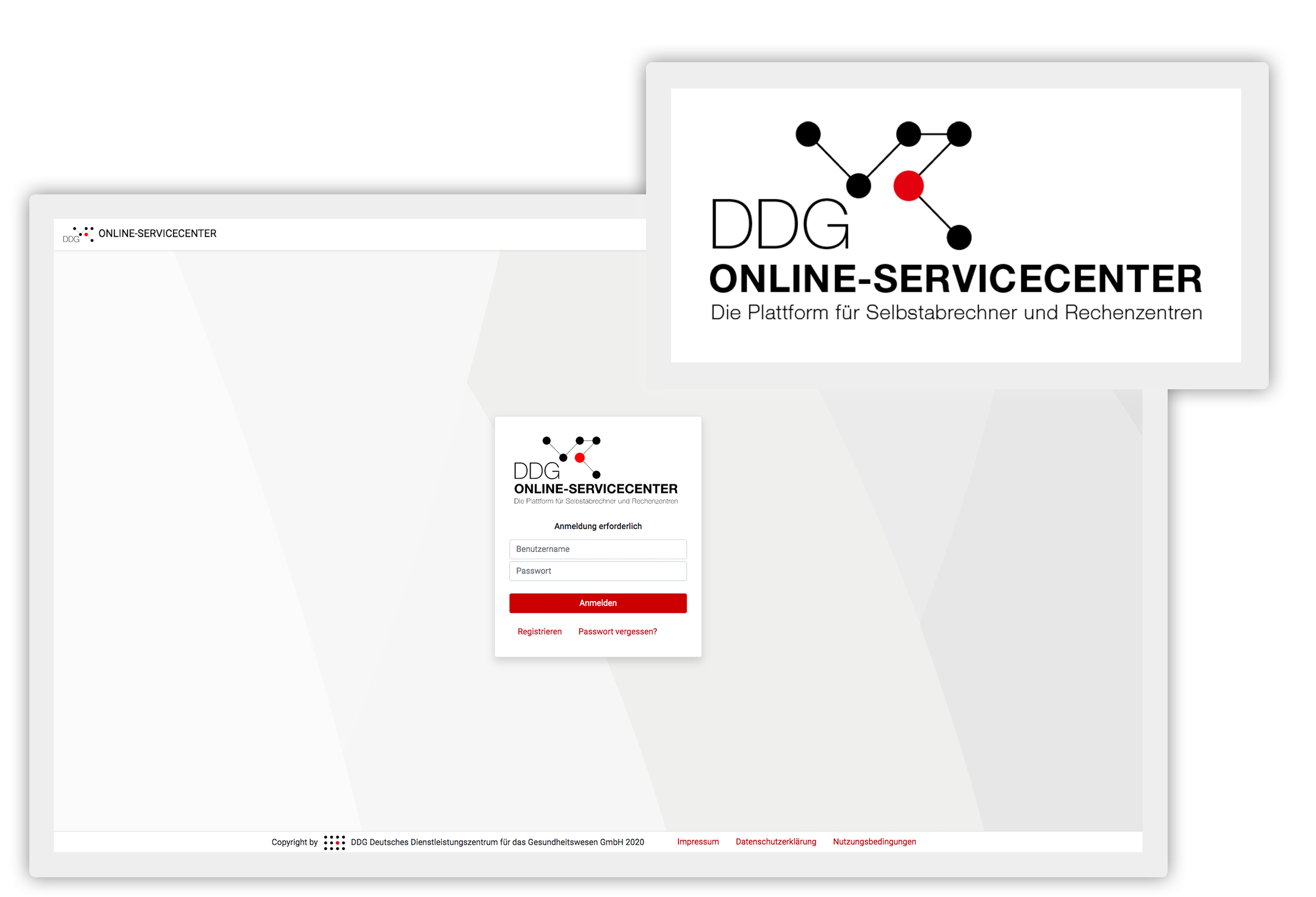 Loginbereich Online-Servicecenter
